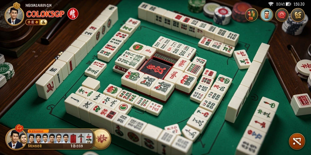 Tampilan screenshot COLOKSGP menampilkan gameplay Mahjong yang seru dan interaktif.