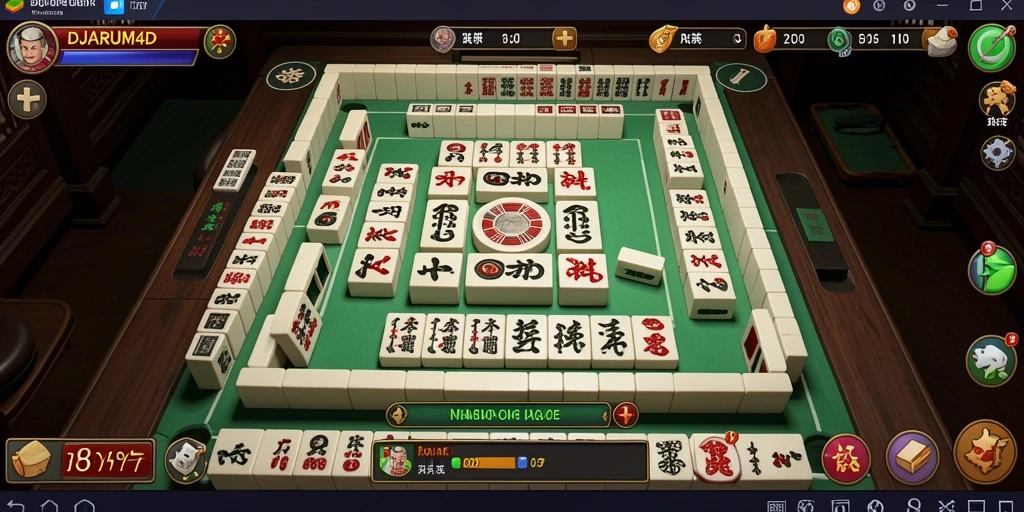 Screenshot gameplay DJARUM4D yang menampilkan aksi seru permainan Mahjong.