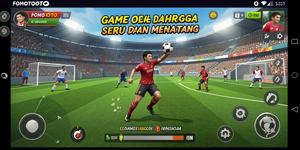Tampilan gameplay seru dari FOMOTOTO dalam aksi olahraga.