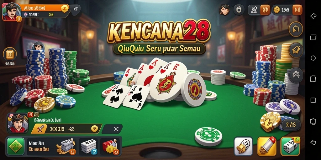 Tampilan gameplay KENCANA28 yang seru dan menggembirakan.