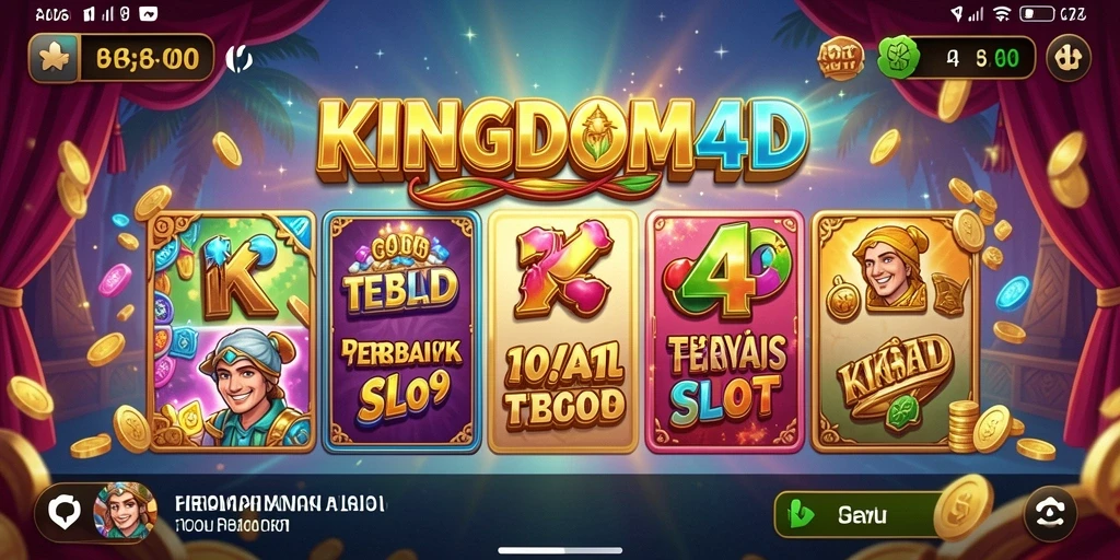 Tampilan gameplay KINGDOM4D yang mengasyikkan dan penuh warna.