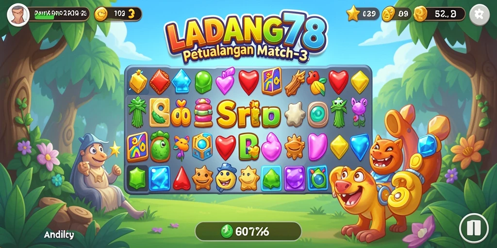 Gameplay <strong>LADANG78</strong> yang menantang dengan grafik cerah dan colorful.