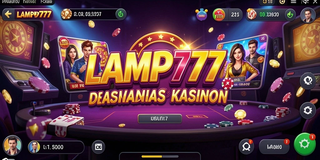 Tangkapan layar LAMPU777 menampilkan gameplay kasino yang mendebarkan dan interaktif.