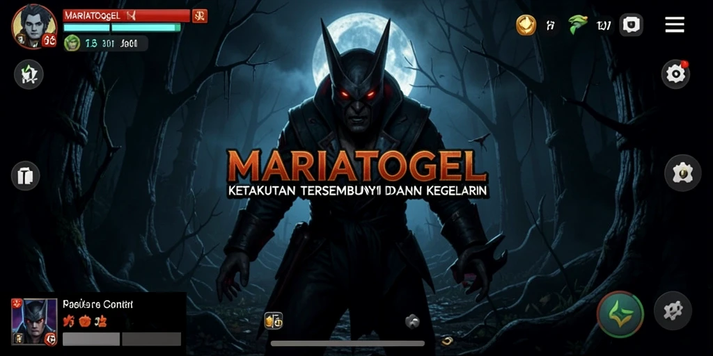 Tampilan gameplay <strong>MARIATOGEL</strong> yang menegangkan dan menyeramkan.