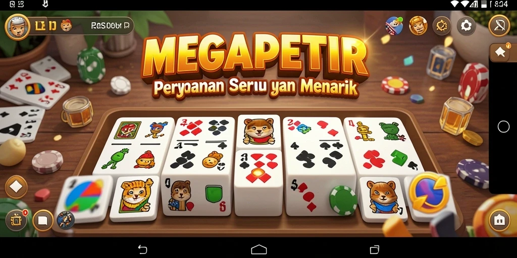 Gameplay seru domino yang menegangkan di MEGAPETIR.