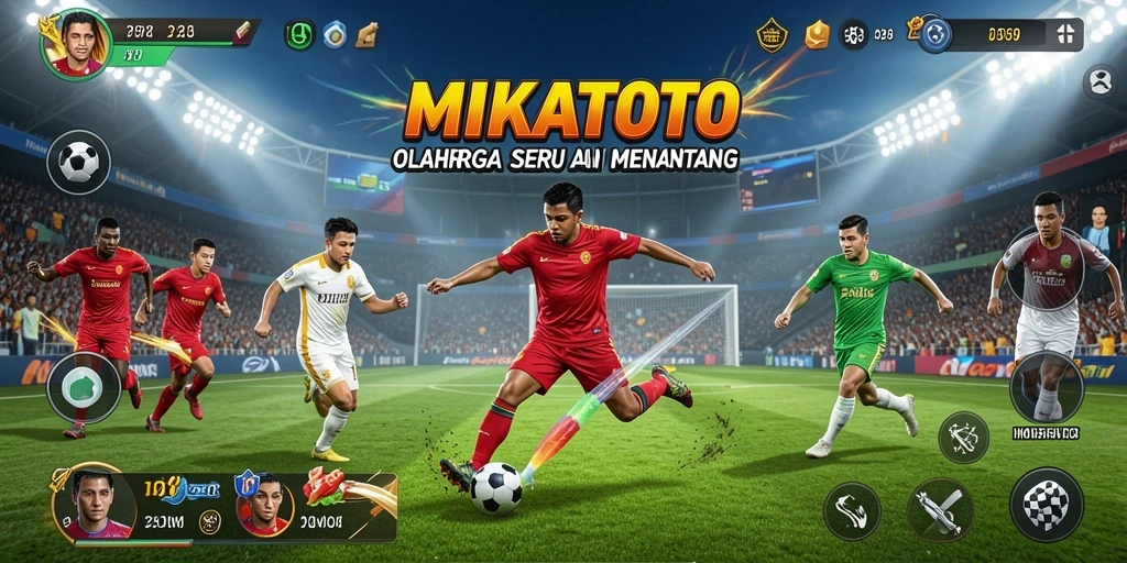 Tampilan menarik gameplay MIKATOTO dengan aksi olahraga.