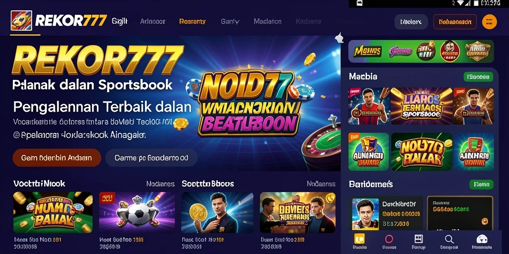 Screenshot utama <strong>REKOR777</strong> menampilkan antarmuka taruhan yang menarik.