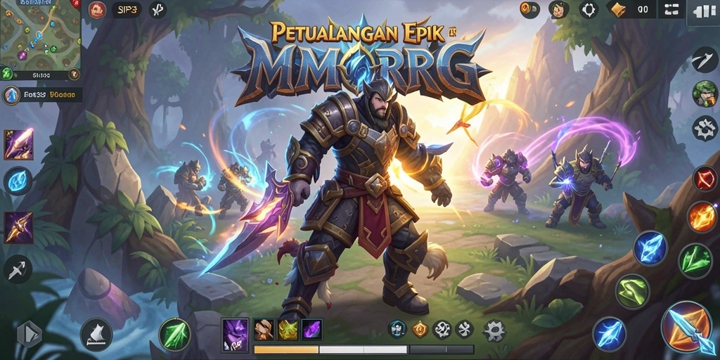 Screenshot menunjukkan aksi seru dalam petualangan MMORPG di SIP33.