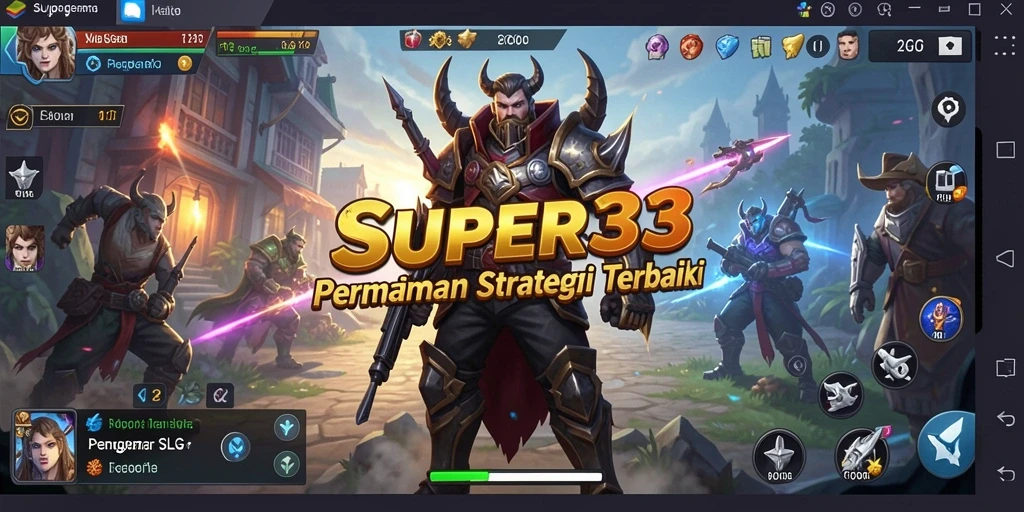 Tangkapan layar menunjukkan aksi pertempuran seru dalam <strong>SUPER33</strong>.