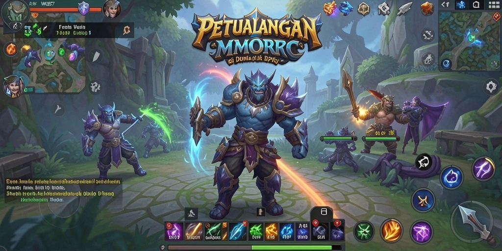 Tampilan gameplay seru dari permainan MMORPG WG87.